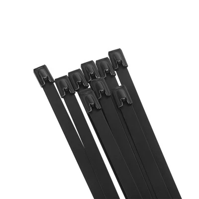 Corbata amb cremallera metàl·lica negra